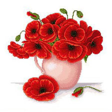 Схема вышивки «маки»