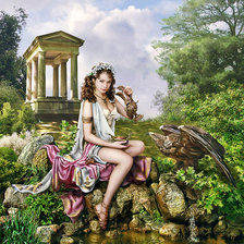 Схема вышивки «Геба Богиня юности»