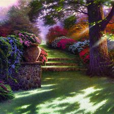 Схема вышивки «парк»