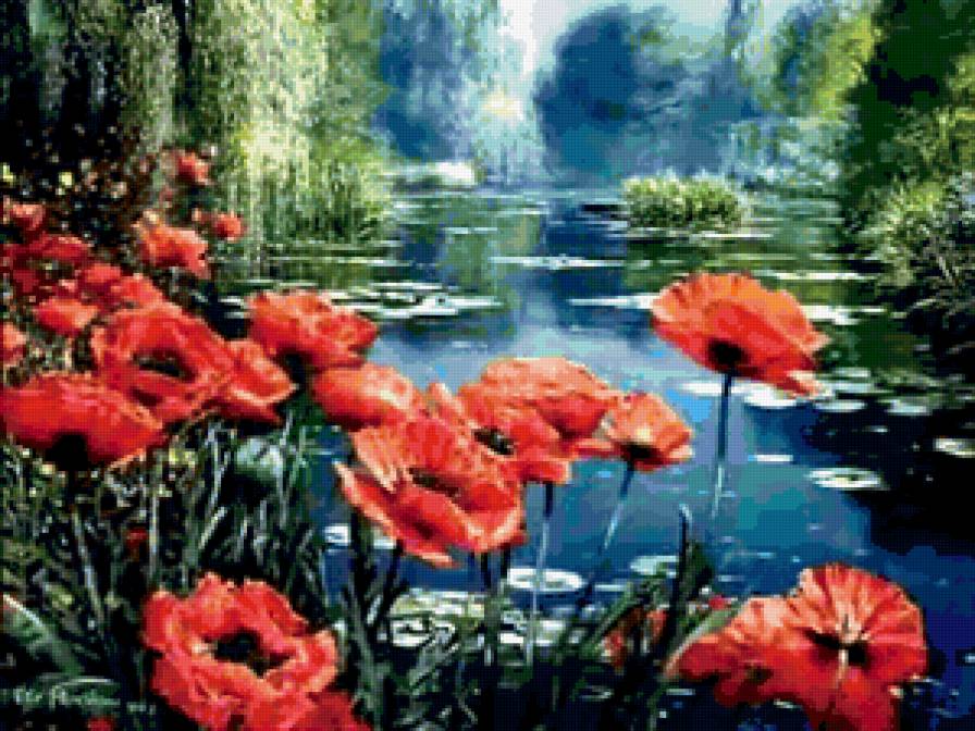 лесной пруд - предпросмотр