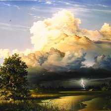 Схема вышивки «Гроза»