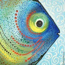 Схема вышивки «Рыбка»