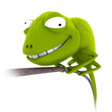 Схема вышивки «ящерка»