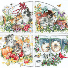 Схема вышивки «4 сезона»