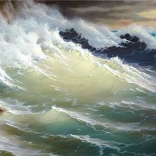 Схема вышивки «Волна»