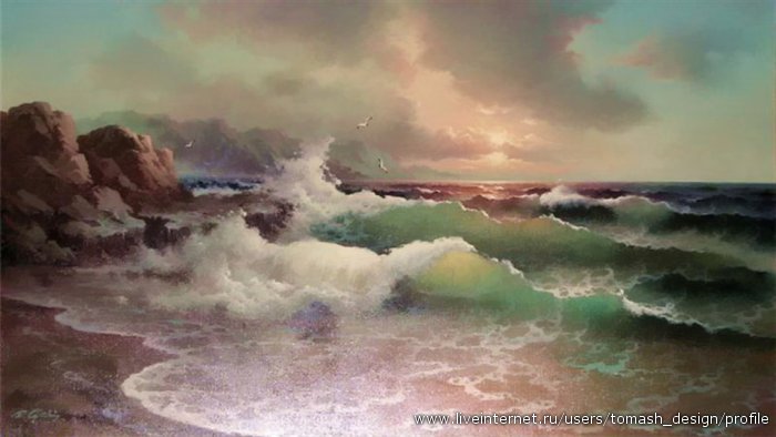 Море - современные художники, дмитриев г. - оригинал