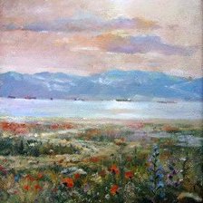 Схема вышивки «картина маслом Автор: Владимир Николаевич Комаревцев»