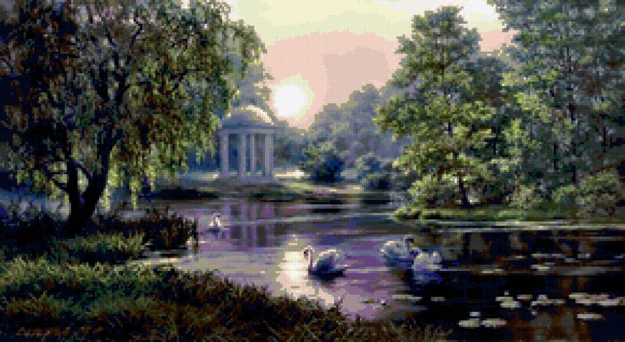 серия "парки" - парк.речка.птицы.леведи - предпросмотр