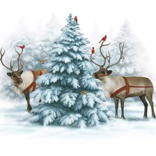 Схема вышивки «помощники санты»