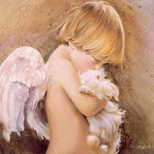 Схема вышивки «ангел»