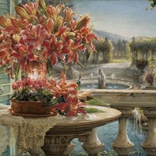 Схема вышивки «цветы»