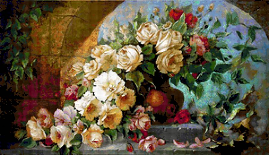 №373734 - цветы, фэнтези, дети, живопис, девушка, красота женщины, картины - предпросмотр