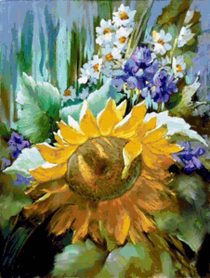 №373749 - дети, красота женщины, живопис, картины, цветы, фэнтези, девушка - предпросмотр