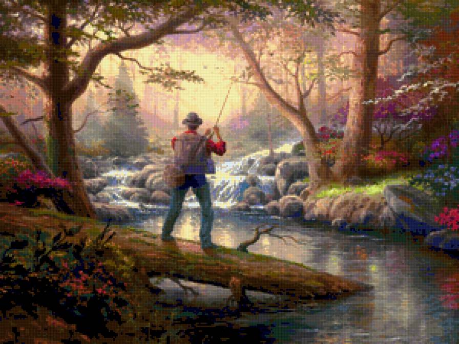 №373841 - цветы, фэнтези, дети, картины, девушка, живопис, красота женщины - предпросмотр