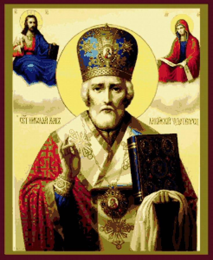 Икона - святой николай - предпросмотр