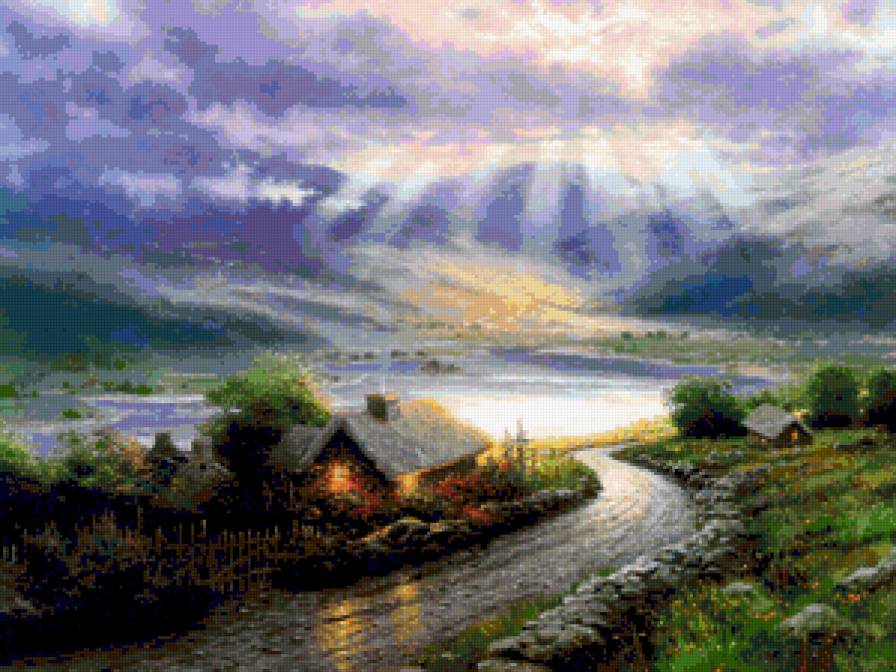 №373882 - цветы, красота женщины, живопис, фэнтези, дети, картины, девушка - предпросмотр