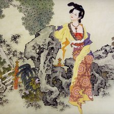 Схема вышивки «Гейша»