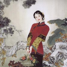 Схема вышивки «Гейша»