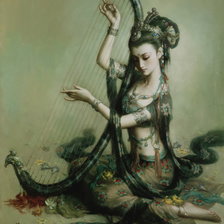 Схема вышивки «Восточная девушка»