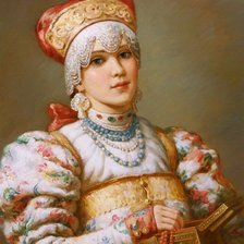 Схема вышивки «Русская красавица»