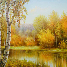 Схема вышивки «осенняя пора»