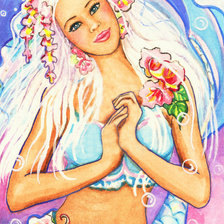 Схема вышивки «русалка»