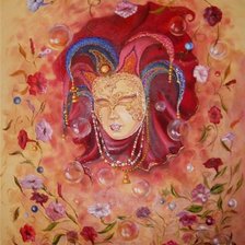 Схема вышивки «маска»