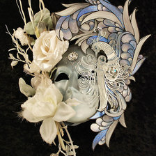 Схема вышивки «маска»