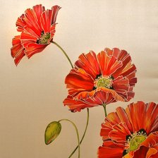 Схема вышивки «маки»