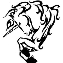 Схема вышивки «единорог»