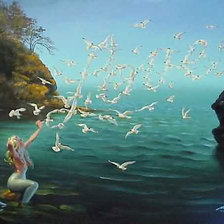 Схема вышивки «Русалка»