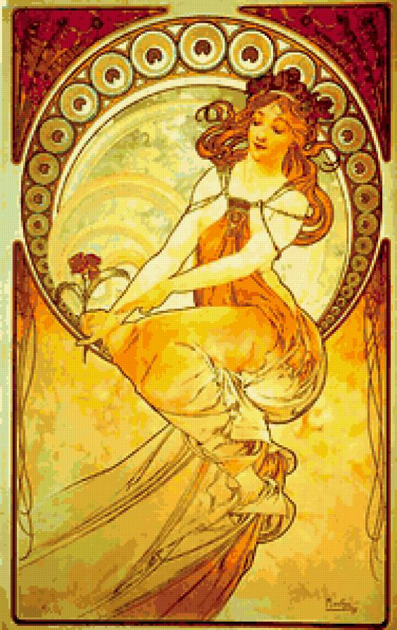 Альфонс Муха Живопись 1898 - муха, по картинам художника - предпросмотр