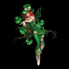 Схема вышивки «Девочка Леприкон.»