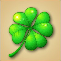 Схема вышивки «Клевер четырехлистник»