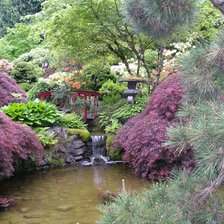 Схема вышивки «Японський сад»