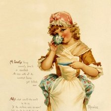 Схема вышивки «ретро дети»