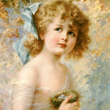 Схема вышивки «ретро дети»