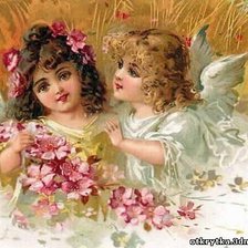 Схема вышивки «ретро дети»