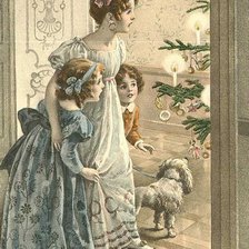 Схема вышивки «ретро дети»