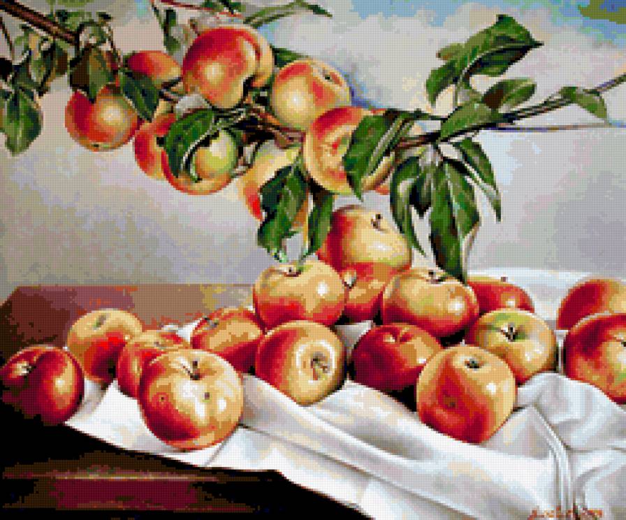 яблочки - картина - предпросмотр