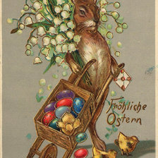 Схема вышивки «пасхальный заяц»