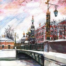 Схема вышивки «город»