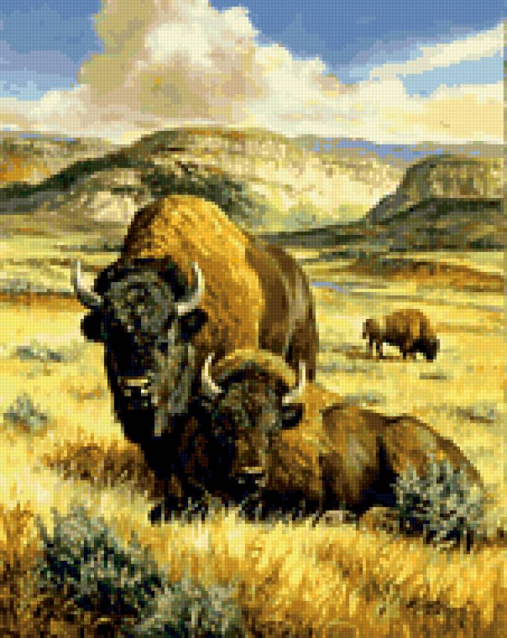 0109 - картина, животные, природа, лето, красота - предпросмотр