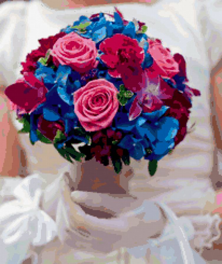 Свадебный букет 9 - свадьба, букет, цветы - предпросмотр