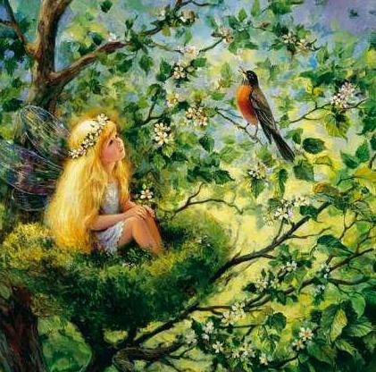 маленькая фея - птица, фея, сказка, детское - оригинал