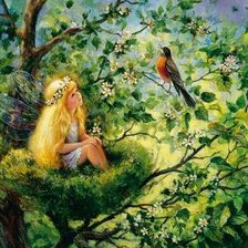 Схема вышивки «маленькая фея»