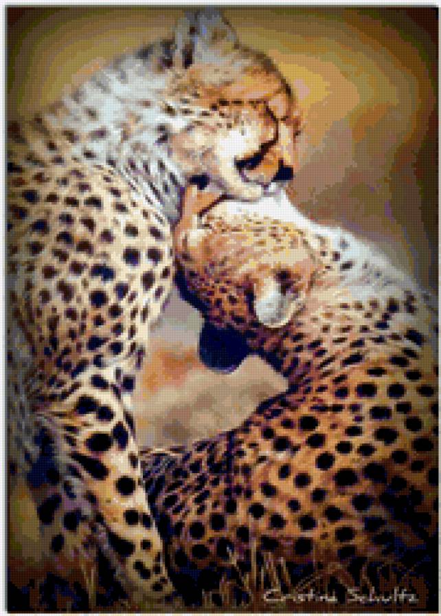 Большие кошки - ягуары, кошки, гепарды, тигры - предпросмотр