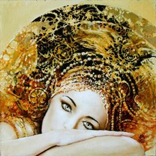 Схема вышивки «Девушка»