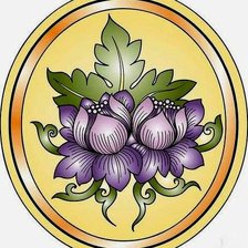 Схема вышивки «сюжет для подушки»