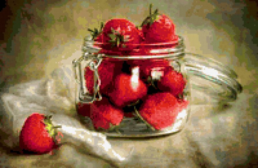 Клубника - фрукты, натюрморт - предпросмотр
